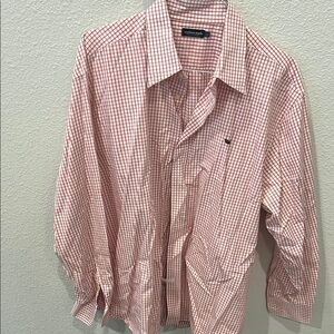 Southern Marsh Red Casual Button Down Shirt